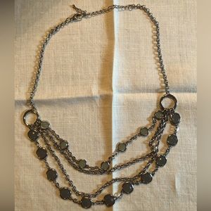 NWOT Multi-Strand Fashion Necklace Blue Green